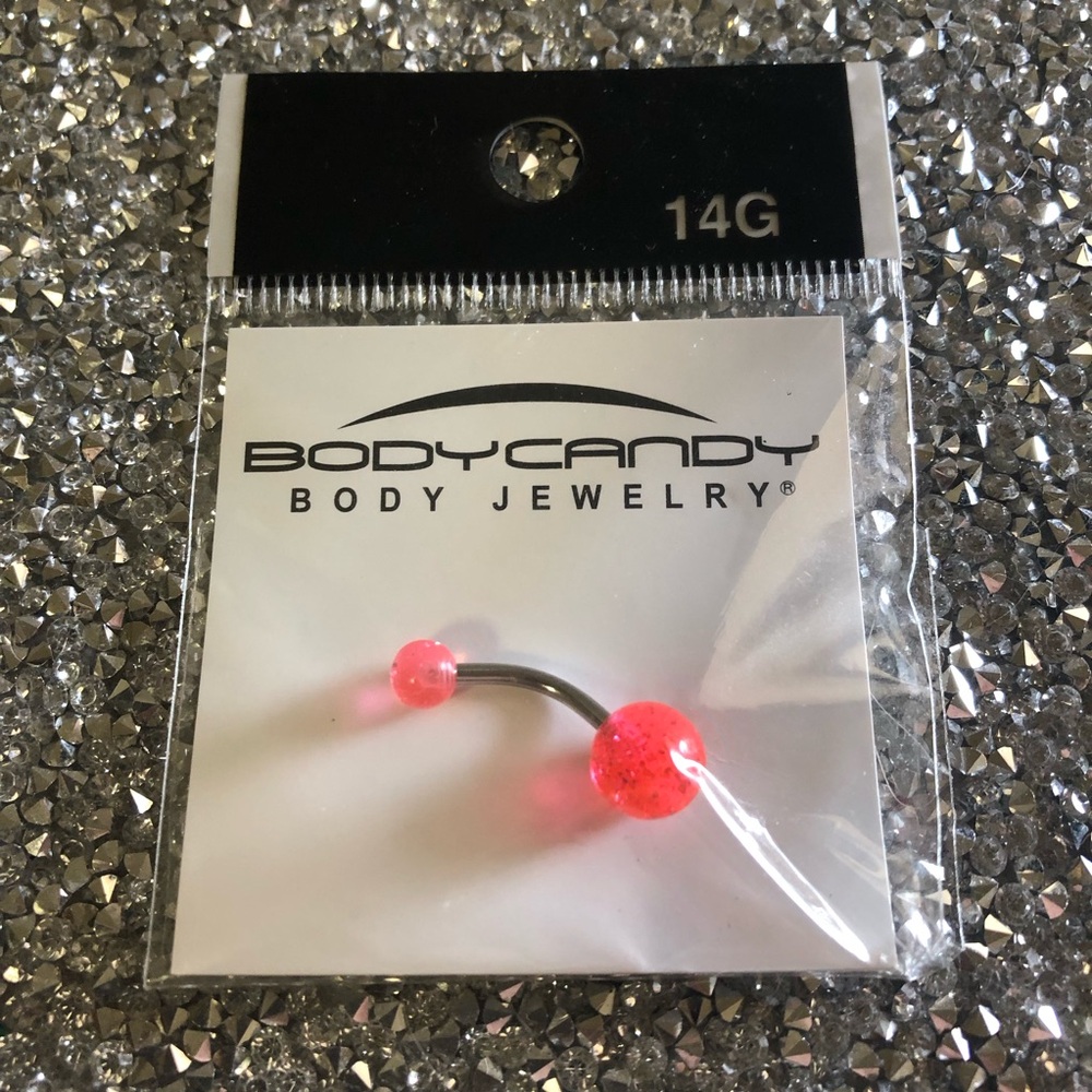 BodyCandy Pink Belly Ring 14G
